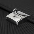 Elegantná pánska aktovka z tkaniny s ekokoženými detailmi