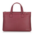 Torba na laptopa 14,5” z imitacji skóry bordowa 100-3P-904-3