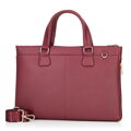 Torba na laptopa 14,5” z imitacji skóry bordowa 100-3P-904-3