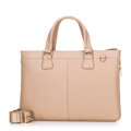 Torba na laptopa 14,5” z imitacji skóry beżowa 100-3P-904-9