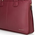 Torba na laptopa 14,5” z imitacji skóry bordowa 100-3P-904-3