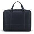 Torba na laptopa 15,6” z ekoskóry o dwóch fakturach dwukomorowa granatowa 95-3P-007-7