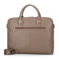 Kožená taška na notebook 16” taupe 100-3U-809-9