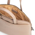 Torba na laptopa z ekoskóry męska 13–14 cali beżowa 102-3P-921-9