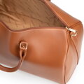 Torba podróżna damska z imitacji skóry z regulowanym paskiem brązowa 102-4Y-906-5