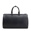 Torba podróżna męska z imitacji skóry z regulowanym paskiem czarna 102-3P-913-1