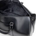 Torba podróżna męska z imitacji skóry z regulowanym paskiem czarna 102-3P-913-1