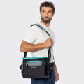 Torba termiczna 12L czarno - niebieska 56-3S-109-10