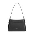 Dámska kožená crossbody kabelka s dvoma komorami Wittchen, čierna - grafitová 103-4E-630-1