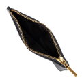 Damska torebka crossbody ze skóry dwukomorowa czarna 100-4E-631-1