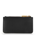 Damska torebka crossbody ze skóry dwukomorowa czarna 100-4E-631-1