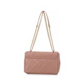 Damska torebka crossbody skórzana w romby różowa 99-4E-603-P