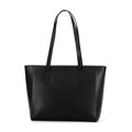 Damska torebka shopper ze skóry czarna 100-4E-602-1