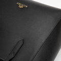 Damska torebka shopper ze skóry czarna 100-4E-602-1