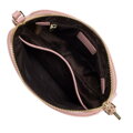 Damska saddle bag ze skóry prosta różowa 29-4E-021-1