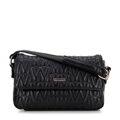 Dámska crossbody kabelka s prešívaním, čierna 99-4Y-623-1