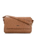 Dámska crossbody kabelka s prešívaním, hnedá 99-4Y-623-4