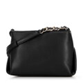 Dámska crossbody z ekokože s retiazkou, čierna 99-4Y-633-1