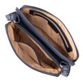 Damska crossbody dwukomorowa z ekoskóry granatowa 99-4Y-610-7