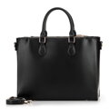 Damska torba na laptopa 14,5” z imitacji skóry czarna 100-4Y-232-1