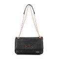 Dámska zapletená crossbody kabelka na retiazke, čierna 100-4Y-414-1