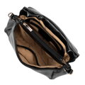 Damska crossbody z ekoskóry w dekoracyjne nity czarna 100-4Y-207-1