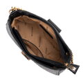 Damska torebka crossbody pleciona czarna 100-4Y-415-1