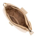 Damska torebka crossbody pleciona beżowa 100-4Y-415-9