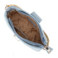 Damska torebka crossbody pleciona niebieska 100-4Y-415-N