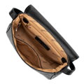 Pleciona crossbody z klapą mała czarna 100-4Y-432-1