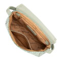 Pleciona crossbody z klapą mała zielona 100-4Y-432-Z