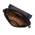 Dámska crossbody kabelka s prešívaním, čierna 99-4Y-623-1