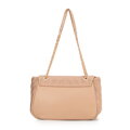 Crossbody z ekoskóry na łańcuszku beżowa 99-4Y-634-9