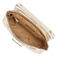 Minitorebka crossbody z połyskującej ekoskóry złota 100-4Y-216-G