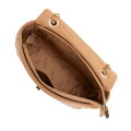 Crossbody z ekokože s geometrickým prešívaním, béžová 99-4Y-627-9
