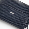 Damska crossbody w pionowe przeszycia z ekoskóry granatowa 99-4Y-635-7