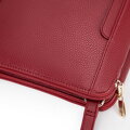 Dámska crossbody kabelka, dvojpriehradková, červená 100-4Y-009-3