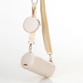 Zestaw torebek crossbody z ekoskóry kremowy 100-4Y-420-0