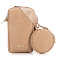 Zestaw torebek crossbody z ekoskóry beżowy 100-4Y-420-9