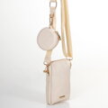 Zestaw torebek crossbody z ekoskóry kremowy 100-4Y-420-0