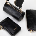 Zestaw torebek crossbody z ekoskóry czarny 100-4Y-420-1
