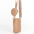 Zestaw torebek crossbody z ekoskóry beżowy 100-4Y-420-9