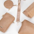 Zestaw torebek crossbody z ekoskóry beżowy 100-4Y-420-9