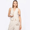 Zestaw torebek crossbody z ekoskóry kremowy 100-4Y-420-0
