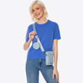 Zestaw torebek crossbody z ekoskóry niebieski 100-4Y-420-N