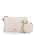 Zestaw torebek crossbody z ekoskóry kremowy 100-4Y-420-0