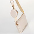 Zestaw torebek crossbody z ekoskóry kremowy 100-4Y-420-0