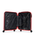 Walizka kabinowa z ABS-u z geometrycznym tłoczeniem czerwona 56-3A-751-30