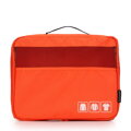 Zestaw organizerów podróżnych z wstawką z siatki pomarańczowy 56-3-200-55