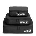 Zestaw trzech organizerów podróżnych czarny 56-3-300-10N